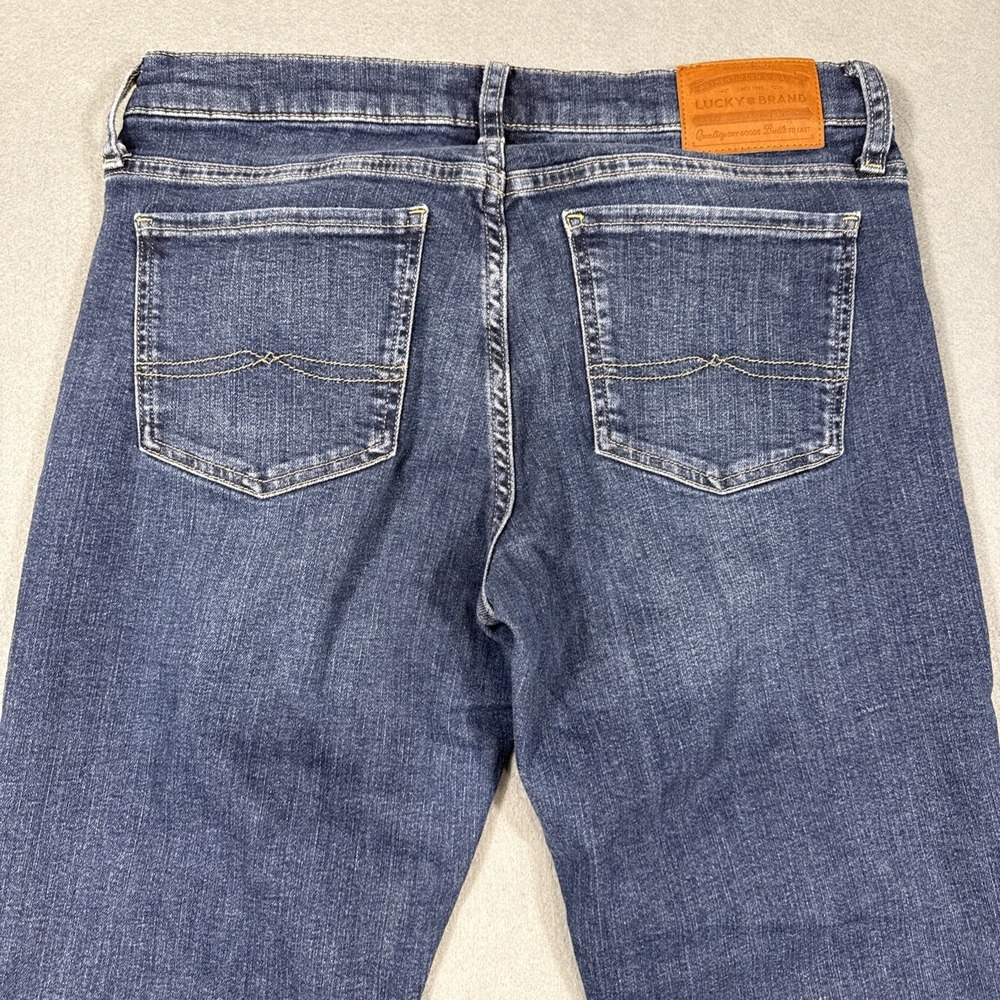 lucky brand jeans womens 8/29 Sweet Mid Rise Straight DARK WASH